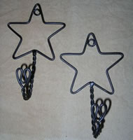 Wire star hooks