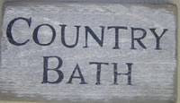 Country Bath Sign