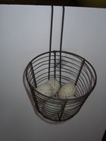 hanging egg basket