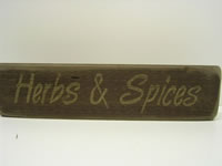Herbs & Spices Sign