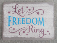 Let freedom ring rect sign
