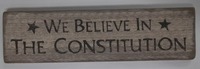 We believe constitution sign