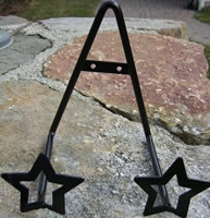 Black Iron Plate Stand