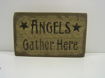 Angels Gather Here Sign