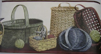 Country Basket Wall Border