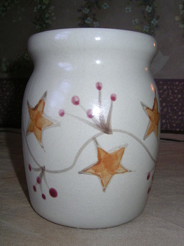 pottery spoon jar berryvine