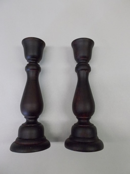 Black Primitive candle sticks