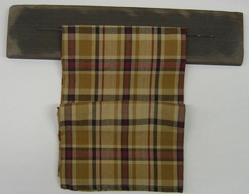 Rustic black towel hanger