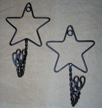 Wire star hooks