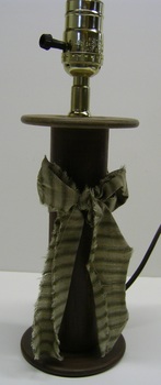 Bobbin Lamp With Sage