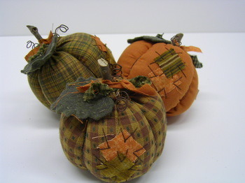 Fabric Pumpkin Set