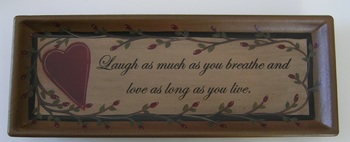 Love And Laughter Plate