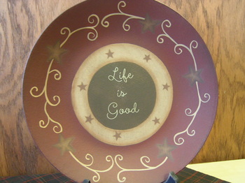 Life Is Good Plate