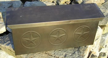 Hammered Tin Mail Box