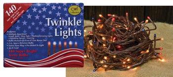 Patriotic twinkle lights