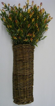 willow  wall basket florals