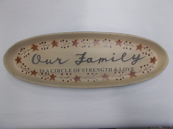 Our family  Oval Plate
