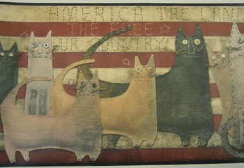 Americana Cat Border