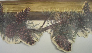 Pine Cone Wall Border