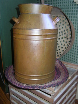 Rusty Tin Milk Can