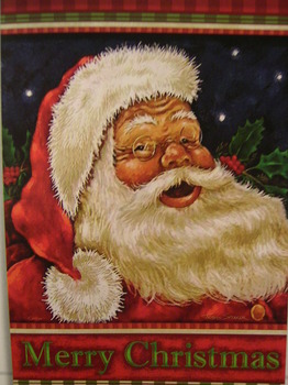 Jolly Santa Garden Flag