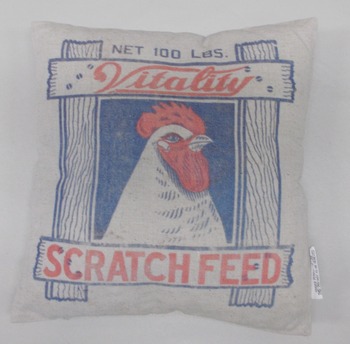 Feed Sack pillow scratch