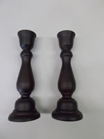 Black Primitive candle sticks