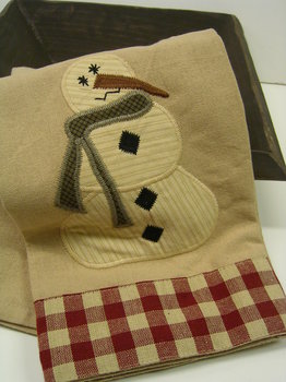 Warm Cozy Towel Snowman