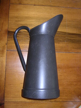 Antique Tin Flower Pitcher