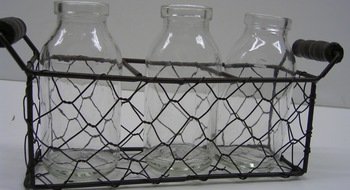 Glass Bottle Caddy Mesh