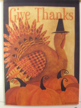 Give Thanks Garden Flag