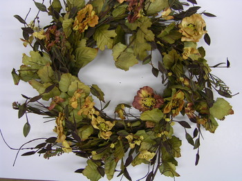 Tuscan Poppy Wreath Small