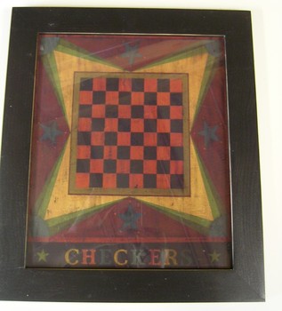 Wk Checkers Print