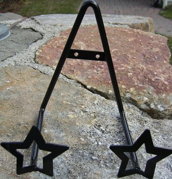 Black Iron Plate Stand