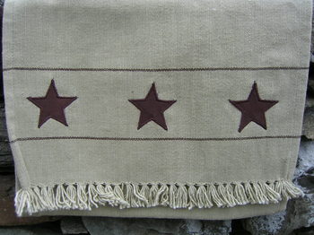 Chocolate Star Table Runner