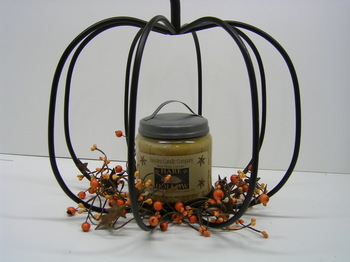 Iron Pumpkin Candle Holder